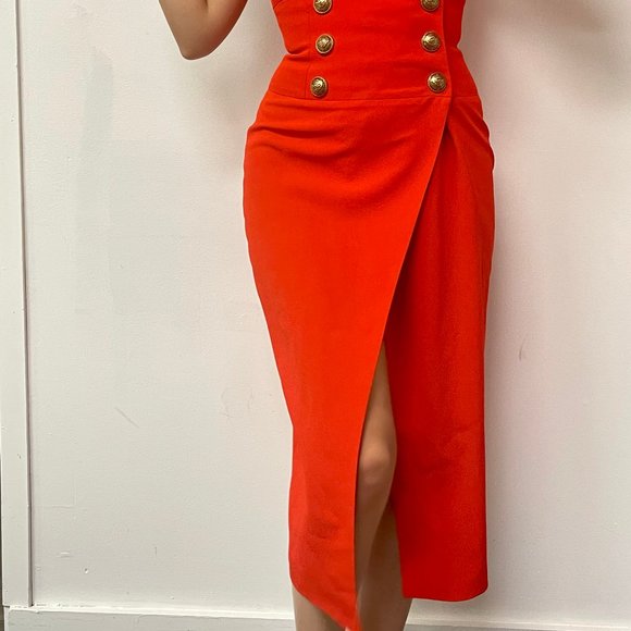 Balmain Red Dress - Picture 2 of 4